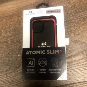 New w/ Open Box Ghostek Atomic Slim 3 Iphone 11 Pro Case - Black / Red